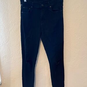 Citizens of Humanity Rocket High Rise Skinny Jeans with rips